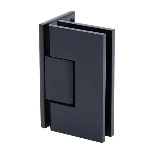 Venice Adjustable Square Wall Mount Hinge Full Offset Back Plate - Matte Black