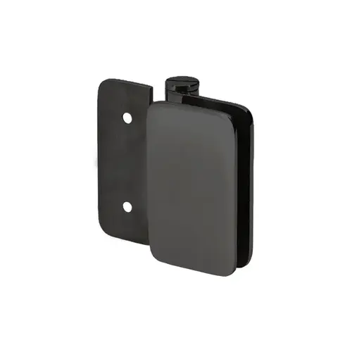 Zephyr Wall Mount Inswing Hinge for 3/8" Glass - Matte Black