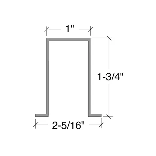 1" X 1-3/4" Hat Channel 240" Stock Length