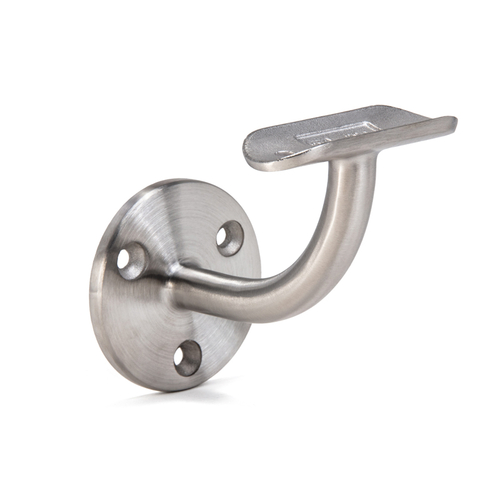 Wall Mounted Handrail Bracket Elbow - Brushed Stainless