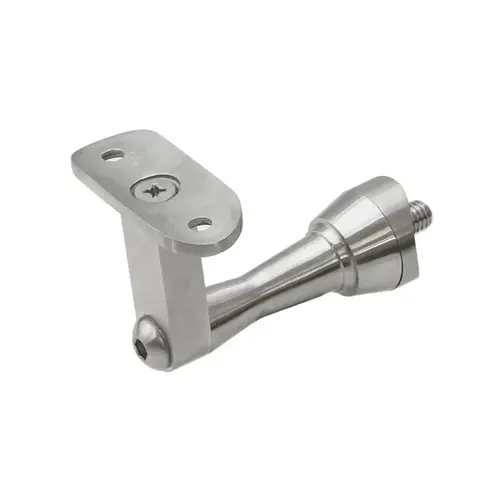 Highland Series Bracket Post Mounted Handrail - Brushed Stainless