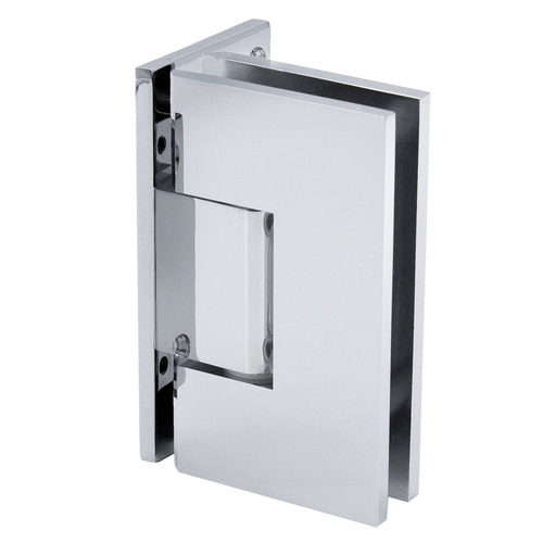 Venice Series Wall Mount Hinge - Offset Back Plate - Polished Chrome