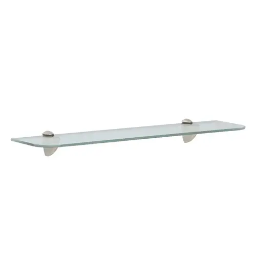 6" x 24" Glass Shelf Kit - Satin Nickel