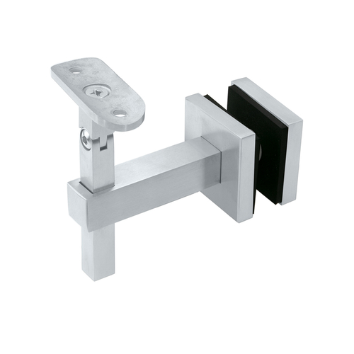 Valley Series Bracket Glass Mounted Handrail - Polished Stainless