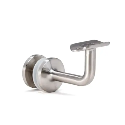 Glass Mounted Handrail Bracket Elbow - Brushed Stainless 316