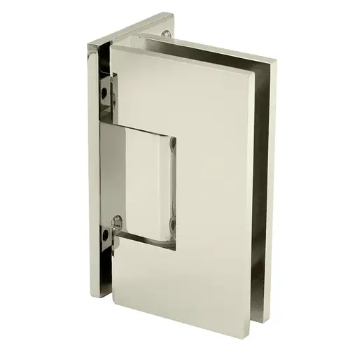 Venice Series Wall Mount Hinge - Offset Back Plate - Polished Nickel