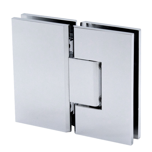 Venice Square 5 Degree Positive Close Glass To Glass 180 Degree Hinge - Polished Chrome