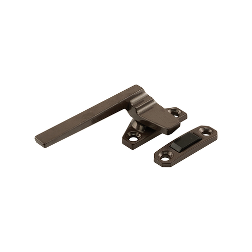 Left-Handed - Bronze - Casement Locking Handle With Offset Base (Single Pack)