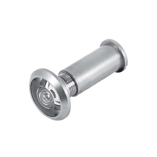 Door Viewer - 1/2". x 200-Degree - Solid Brass Housing - Glass Lens Is U.L. Listed - Satin Nickel Plated Finish (Single Pack)