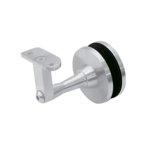 Highland Series Bracket Glass Mounted Handrail - Satin Anodized