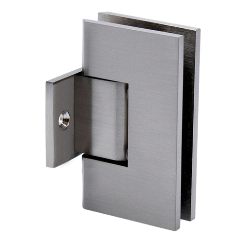 Venice Pony Wall Mount Hinge for 3/8" or 1/2" Glass - Brushed Nickel