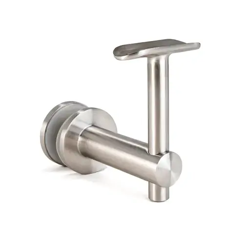 Glass Mounted Handrail Bracket - Brushed Stainless