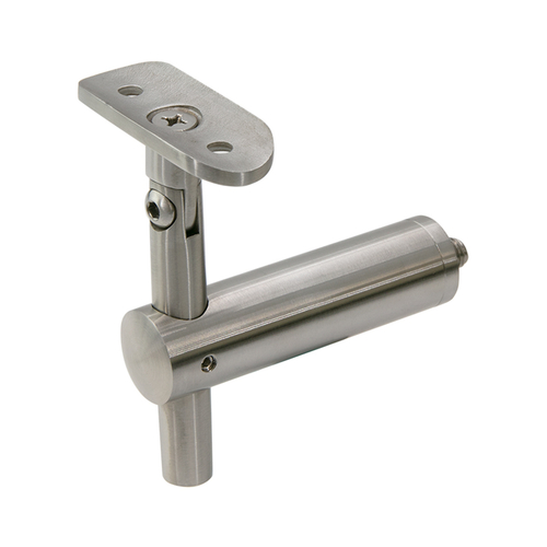 Elysian Series Bracket Post Mounted Handrail - Brushed Stainless