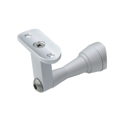 Highland Series Bracket Post Mounted Handrail - Satin Anodized