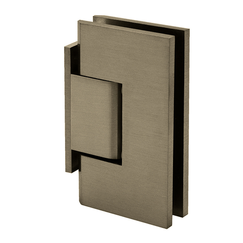 Venice Square Wall Mount Hinge Offset Short Back Plate - Brushed Bronze