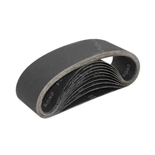 3" x 24" 60X Grit Glass Grinding Belts for Portable Sanders - pack of 10