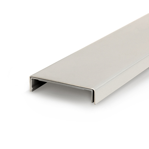 Office Solution Mounting Track Snap-In Cover - 240" Long - Satin Anodized