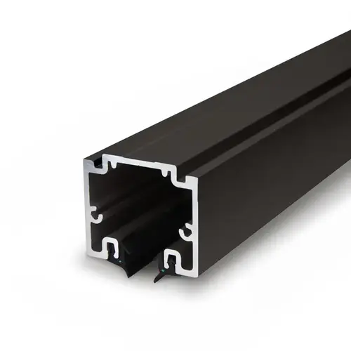 Office Solution Channel with Mounting Track 240" long - Dark Bronze Anodized