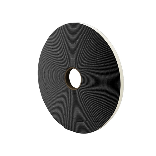 Single-Sided Foam Glazing Tape 1/8" x 3/4" x 100' - Black