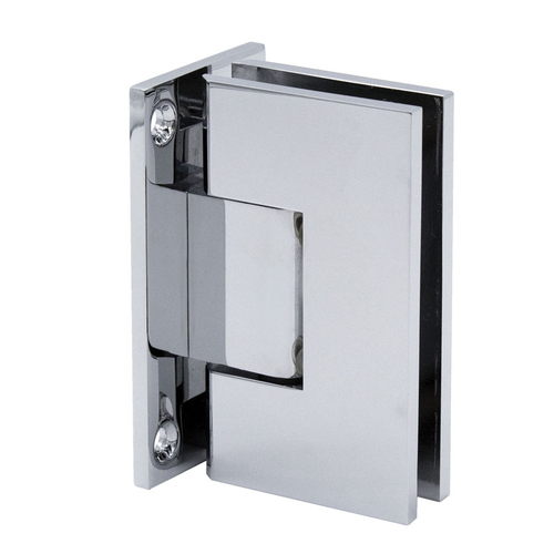 Venice Series Wall Mount Hinge - Full Back Plate - Polished Chrome