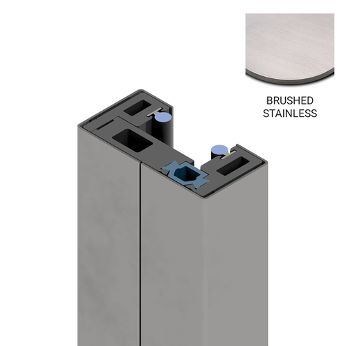 Aspire Insulated Glass Entrance - Door Glass Jamb - Brushed Stainless