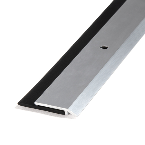 Zero Aluminum Door Sweep Supplied with Neoprene 36" Length - Aluminum