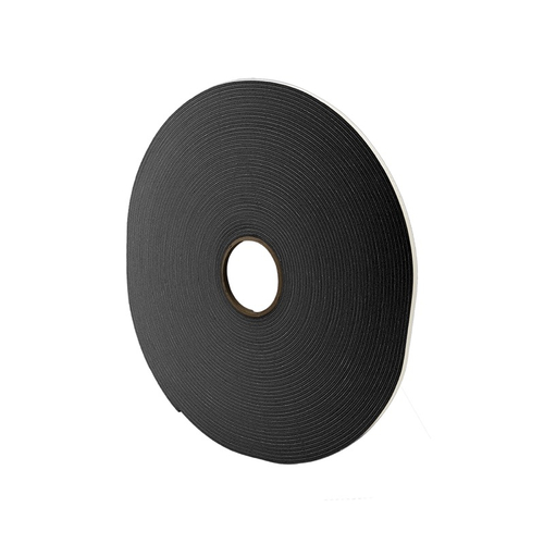 Single-Sided Foam Glazing Tape 1/8" x 1/4" x 100' - Black