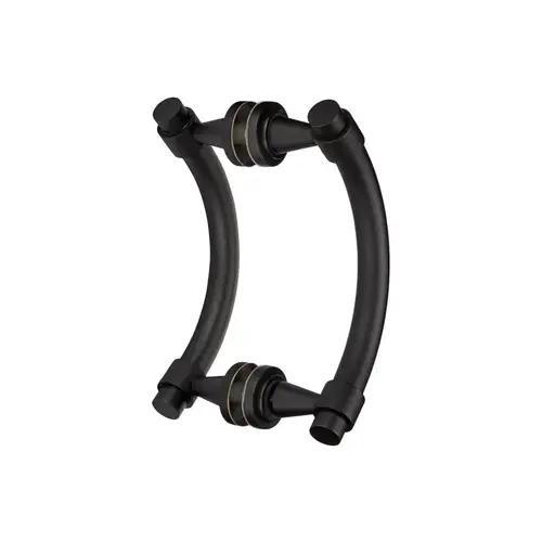 Opulent Series 6" Back-to-Back Offset Pull - Matte Black
