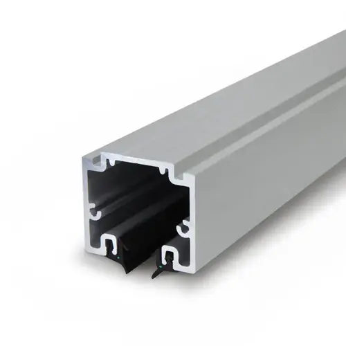 Office Solution Channel with Mounting Track Brushed Stainless 240" Length