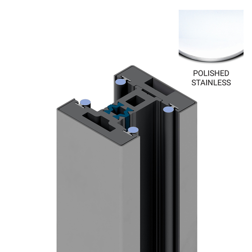 Aspire Insulated Glass Entrance - 180 Degree Glass To Glass Jamb - Polished Stainless