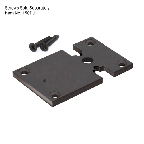 2" x 3" Center Base Plates for 630 Post - Black Bronze Anodized