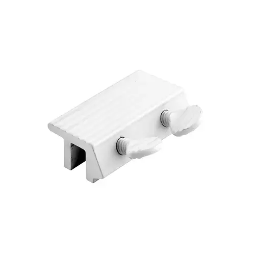 Sliding Window Lock - 1/4" - Extruded Aluminum - White Finish - Double Screw (Single Pack)