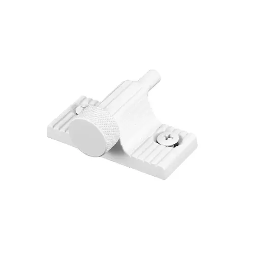 Twist-In Patio Door Lock - 1-9/16" - Cast Zamak Construction With Aluminum Bolt - White Painted Finish (Single Pack)