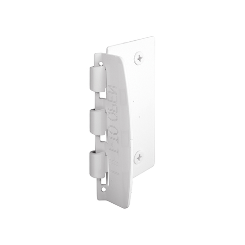 Flip Action Door Lock - Reversible White Privacy Lock With Anti-Lock Out Screw For Child Safe Mode - 2-3/4" (Single Pack)