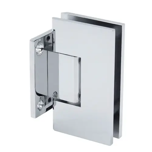 Venice Series Wall Mount Hinge - Short Back Plate - Polished Chrome