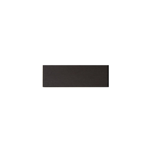 End Cap for WS2 Series Shallow 1/2" Wide U-Channel - Dark Bronze Anodized