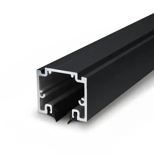 Office Solution Channel with Mounting Track 240" long - Matte Black