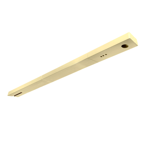 1-3/4" x 4" Wall to Glass w/NWS Channel fo 1/2" Glass Prep for OHCC For 36" Door Satin Brass (C260)