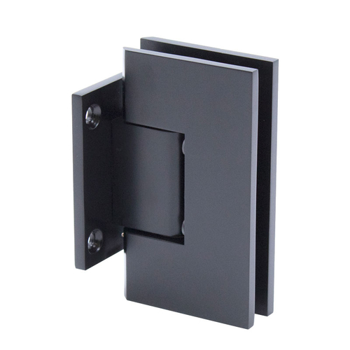 Venice Square 5 Degree Positive Close Short Back Plate Wall Mount Hinge - Matte Black