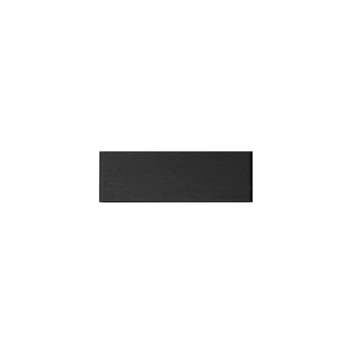 End Cap for WS2 Series Shallow 1/2" Wide U-Channel - Matte Black