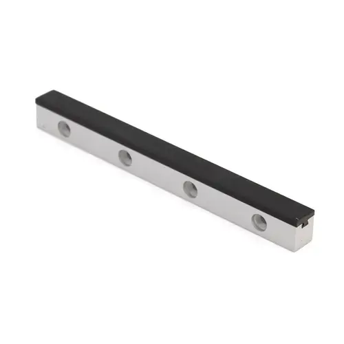 Double Door Stop Header Mounted - Satin Anodized