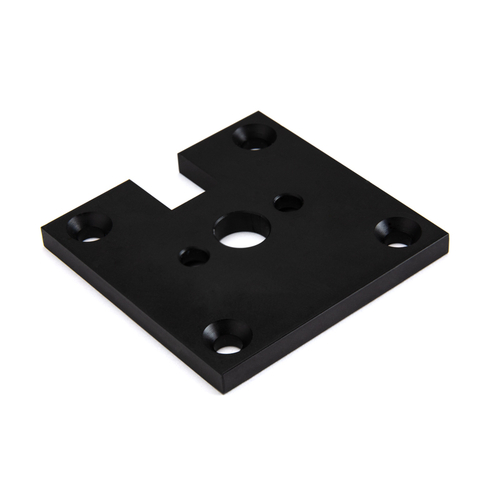 2" x 2" End Base Plate for 630 Post - Black Bronze Anodized