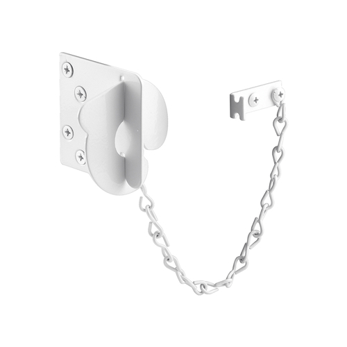 Texas Security Bolt - Stamped Steel Construction - White Painted Finish (Single Pack)