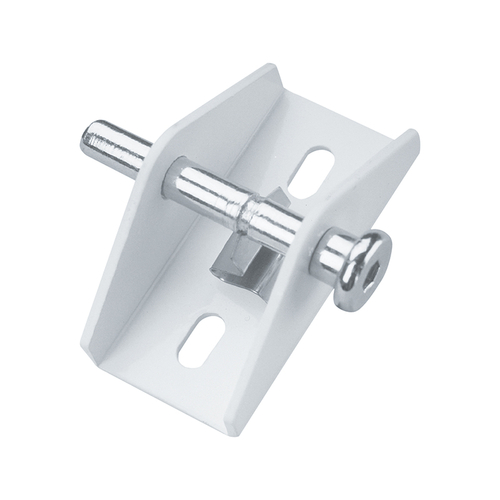 White Finish Push/Pull Sliding Door Lock