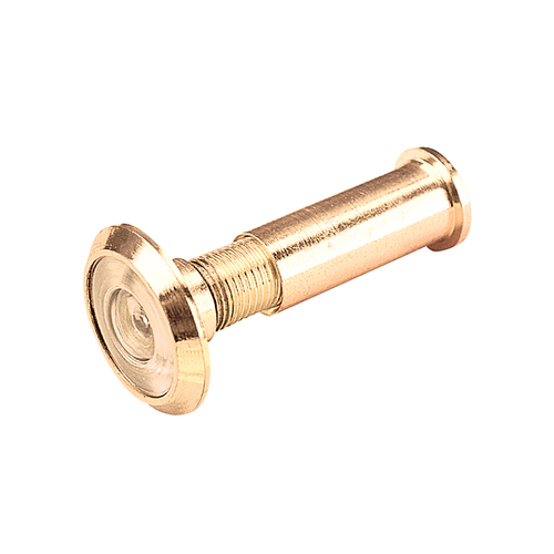 1/2" Bore 180-Degree Solid Brass - Bright Brass Finish - Door Viewer (Single Pack)