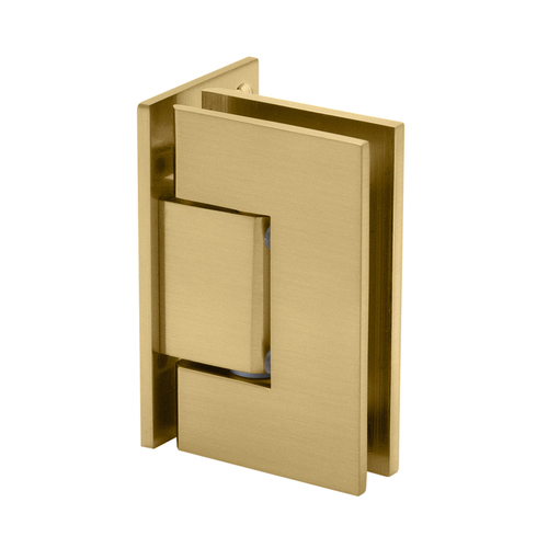 Valore Square Wall Mount Hinge Offset Back Plate - Satin Brass