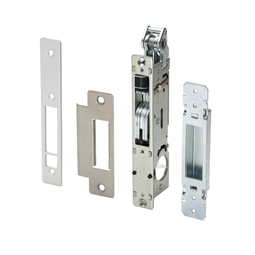 Deadbolt and Latch LH 1-1/8" Backset - Aluminum