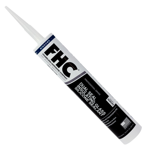 Black Insulating Glass Silicone Sealant 10.3 oz. Cartridge For Dual Seal Units