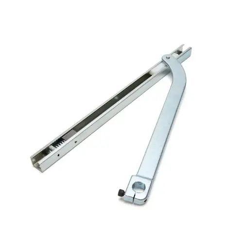 Offset Arm Assembly with Mortise Type Slide Track for 7/8" Deep Rail - Satin Anodized