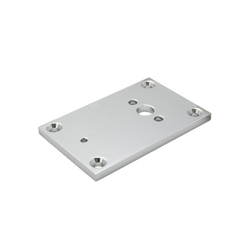 2" x 3" Blank Base Plate for 630 Post - Brite Anodized